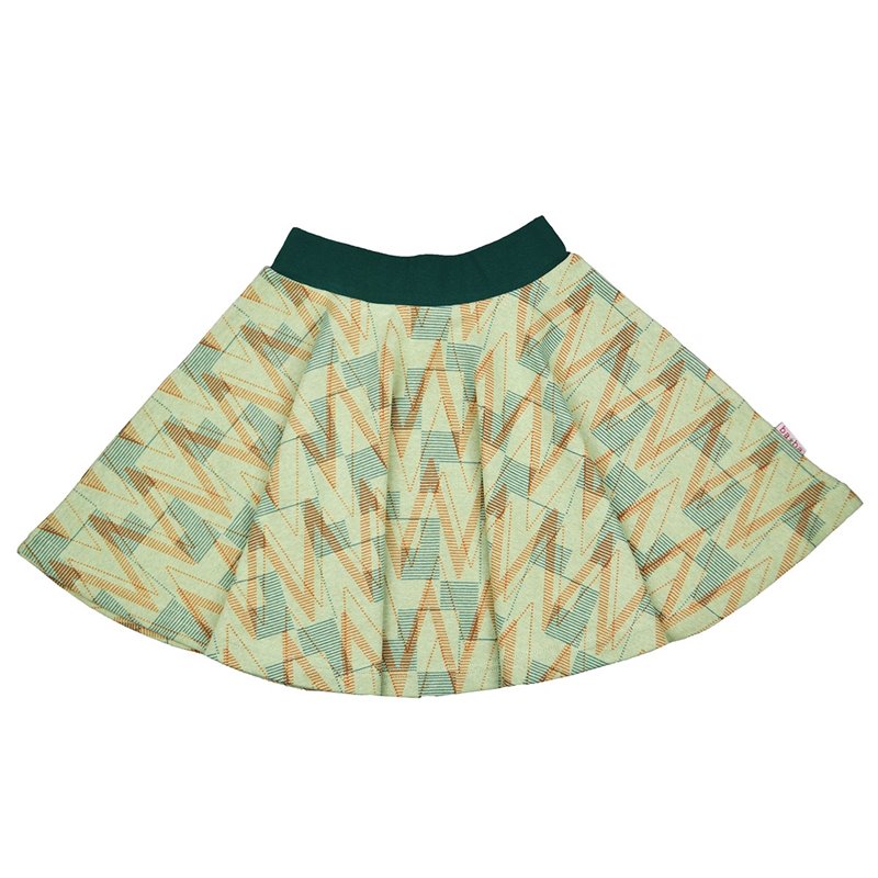 Full circle skirt Geometric jacquard - ba*ba babywear