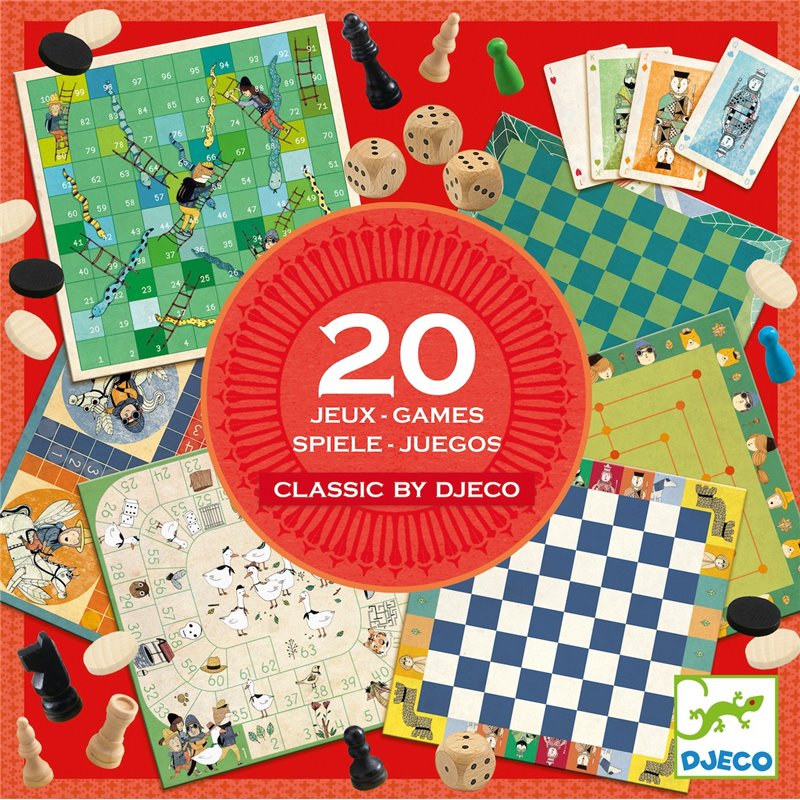 20 Classical games +6j - Djeco