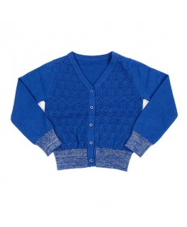Knit Cardigan Nette Dazzling Blue - Lily Balou