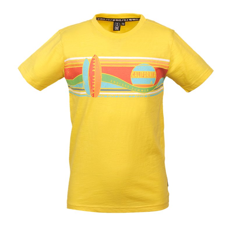 T-shirt Wave Yellow - Someone