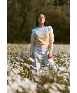 Sweater mina white-sulmher - Froy & Dind