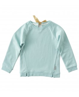 Sweater bow tropical blue - Little Label