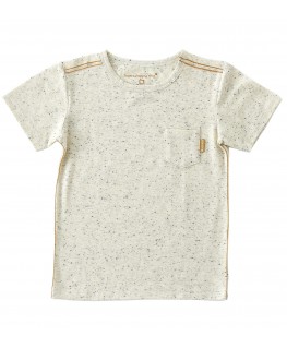 T-shirt off white speckle - Little Label