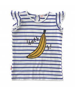 T-shirt wing sleeves stripe bananas - Tapete