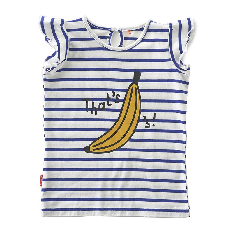 T-shirt wing sleeves stripe bananas - Tapete