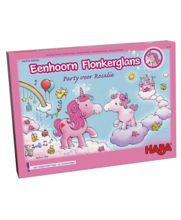 Spel - Eenhoorn Flonkerglans - Party voor Rosalie - Haba - Happy Hippo
