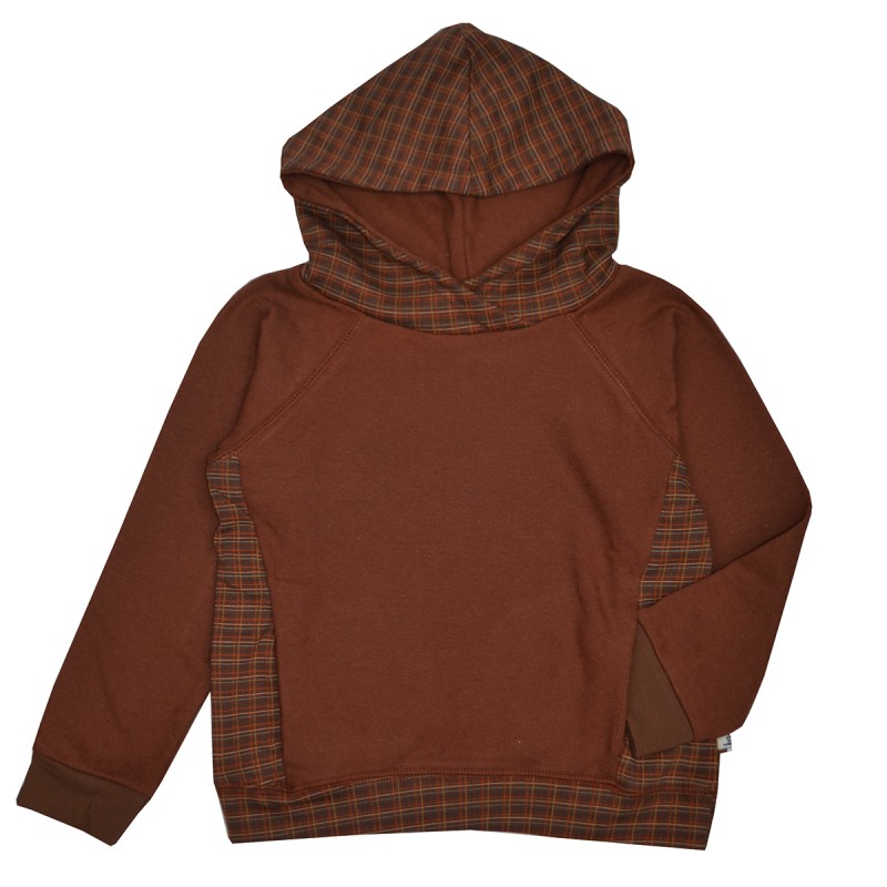 Hooded sweater Brown dots JAC - ba*ba kidswear