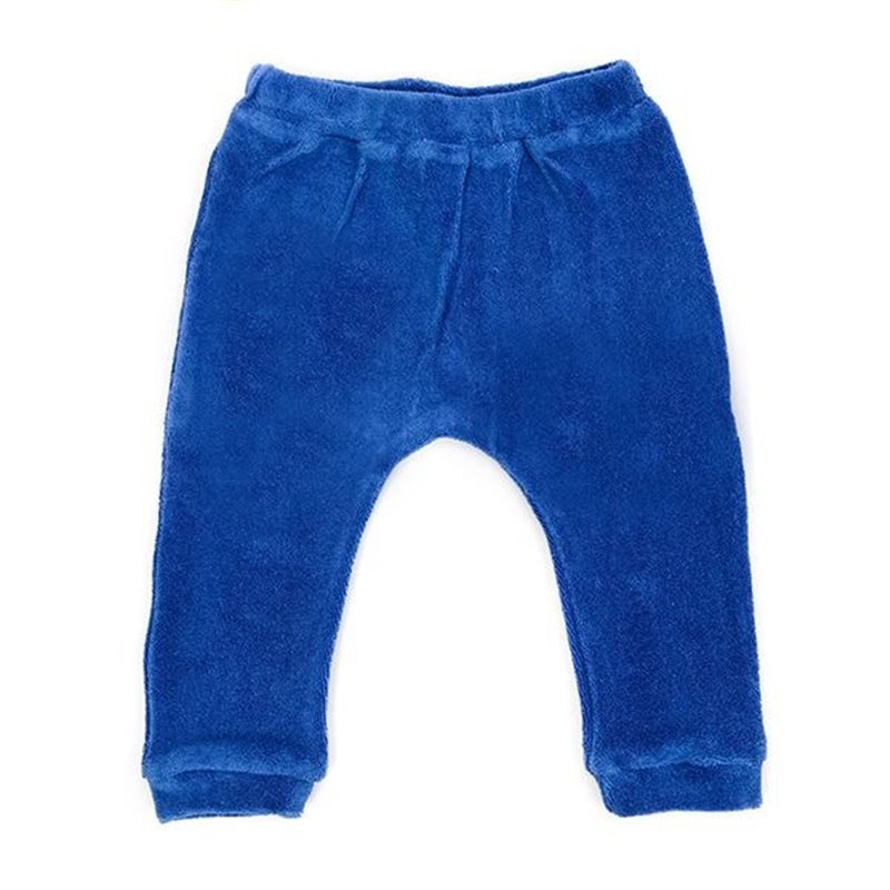 Tommy baby trousers velours royal blue - Lily Balou