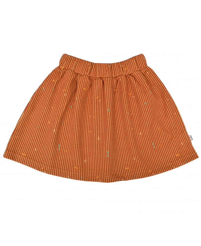 Dian skirt Playful lines brown S22 - ba*ba kidswear