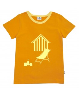 Beach house T-shirt Golden yellow S22 - ba*ba kidswear