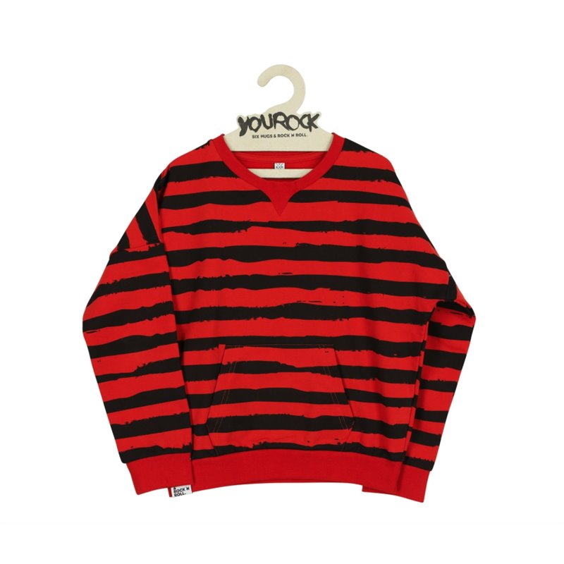 Sweater Red Stripes - Six Hugs & Rock’n Roll