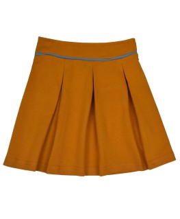 Pleat skirt sudan brown -...
