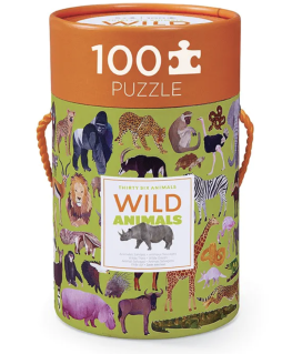 Puzzle Wild Animals 100 pcs...