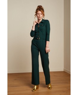Alexa Jumpsuit Uni Rodeo Sycamore Green - King Louie