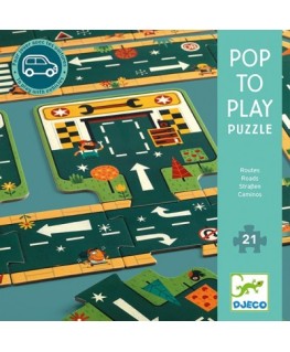 Pop to play puzzel 21pcs - Djeco