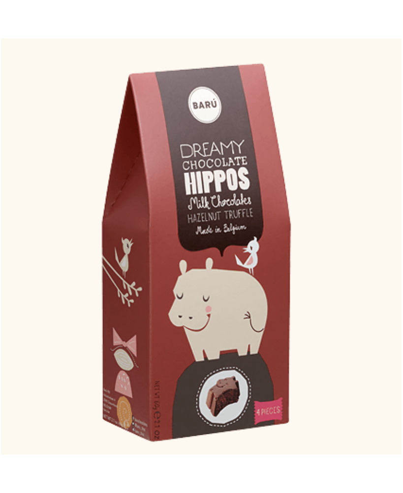 Hippo Hazelnut truffle 60gr - Barú