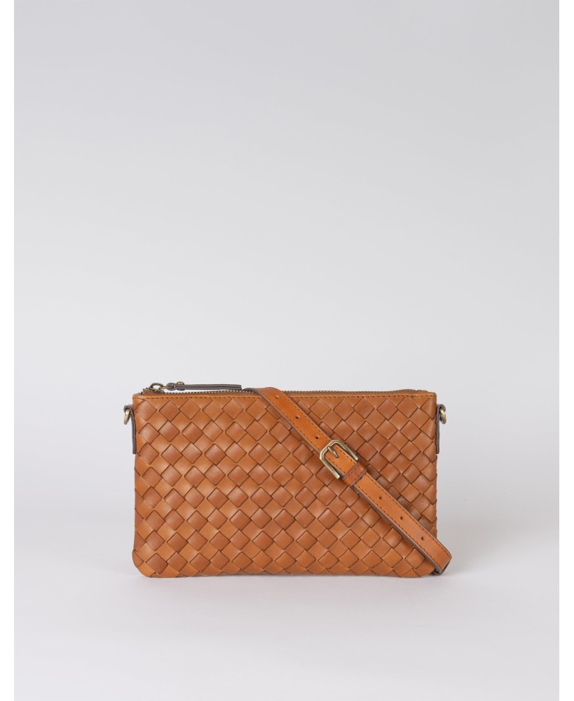 Lexi - Cognac Woven Classic Leather - O My Bag