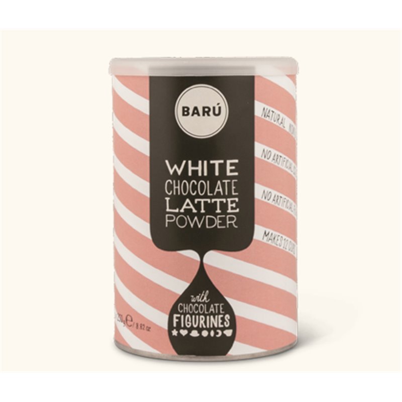 White Latte Drinking Chocolate 250g - Barú - Happy Hippo