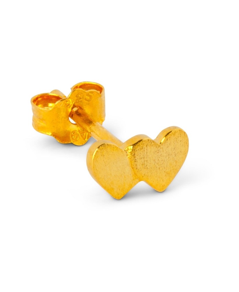 Domino hearts 2 gold  - 1 pcs - Lulu Copenhagen