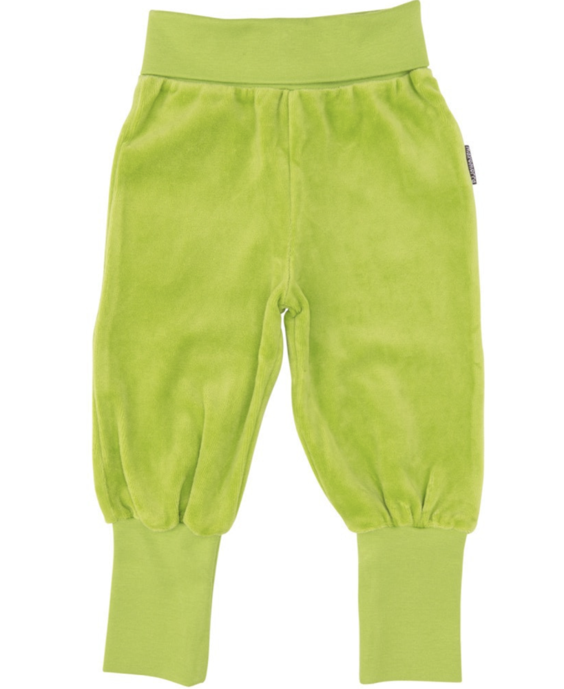 Baby pants bright green - Maxomorra