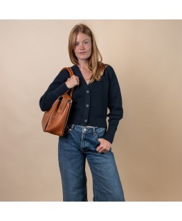 Kate Cognac Stromboli leather - O My Bag
