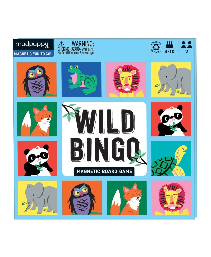 Wild bingo Magnetic Board Game - Mudpuppy