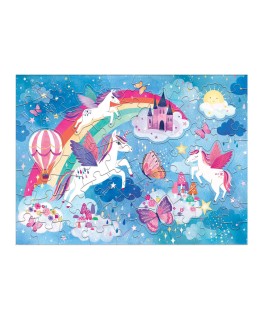 Scratch & sniff puzzle - Unicorn dreams - 60 pcs - Mudpuppy