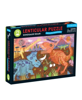 Lenticular puzzle - Dinosaur roar - 75 pcs - Mudpuppy