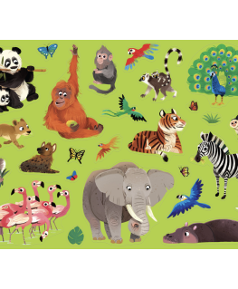 Coloring poster - Jungle jamboree - Crocodile creek