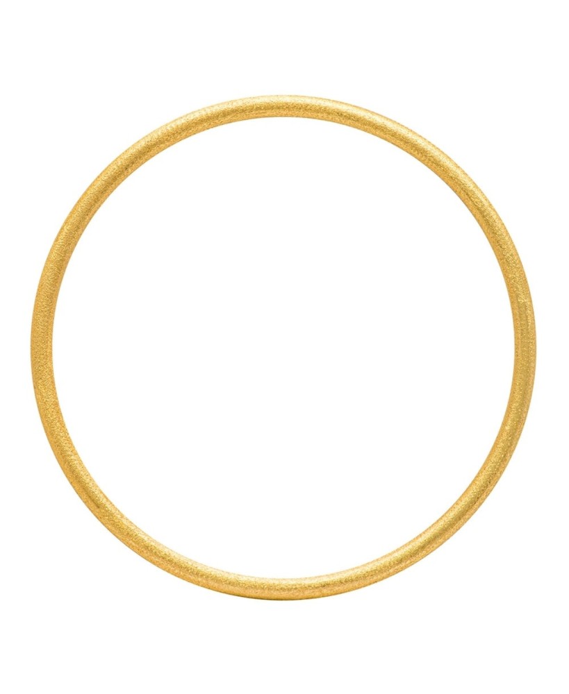 Color Bangle Brushed Gold plated - 60-65 - Lulu Copenhagen