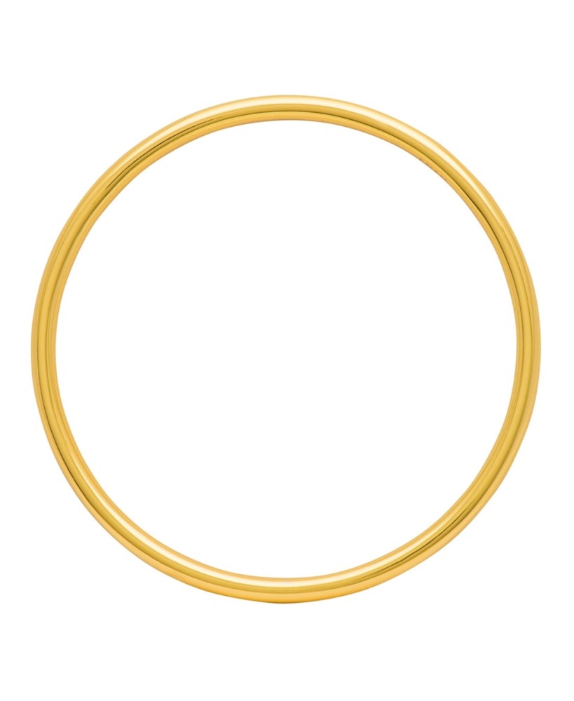Color Bangle Shiny Gold plated - 65mm - Lulu Copenhagen