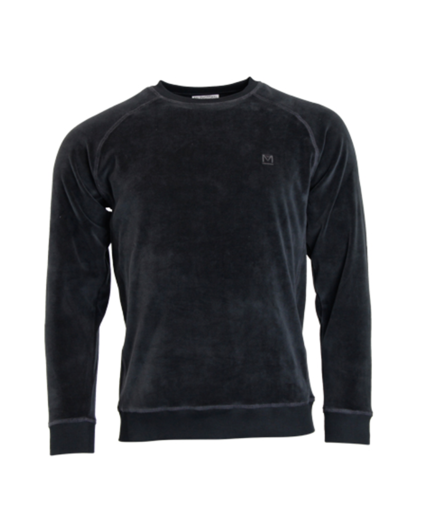 Sweater Ilias velvet black - Munoman