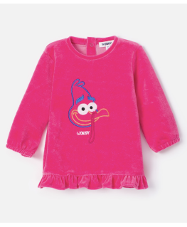 Baby pyjama fuchsia - Woody