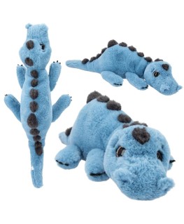 Dino World knuffel dino blauw