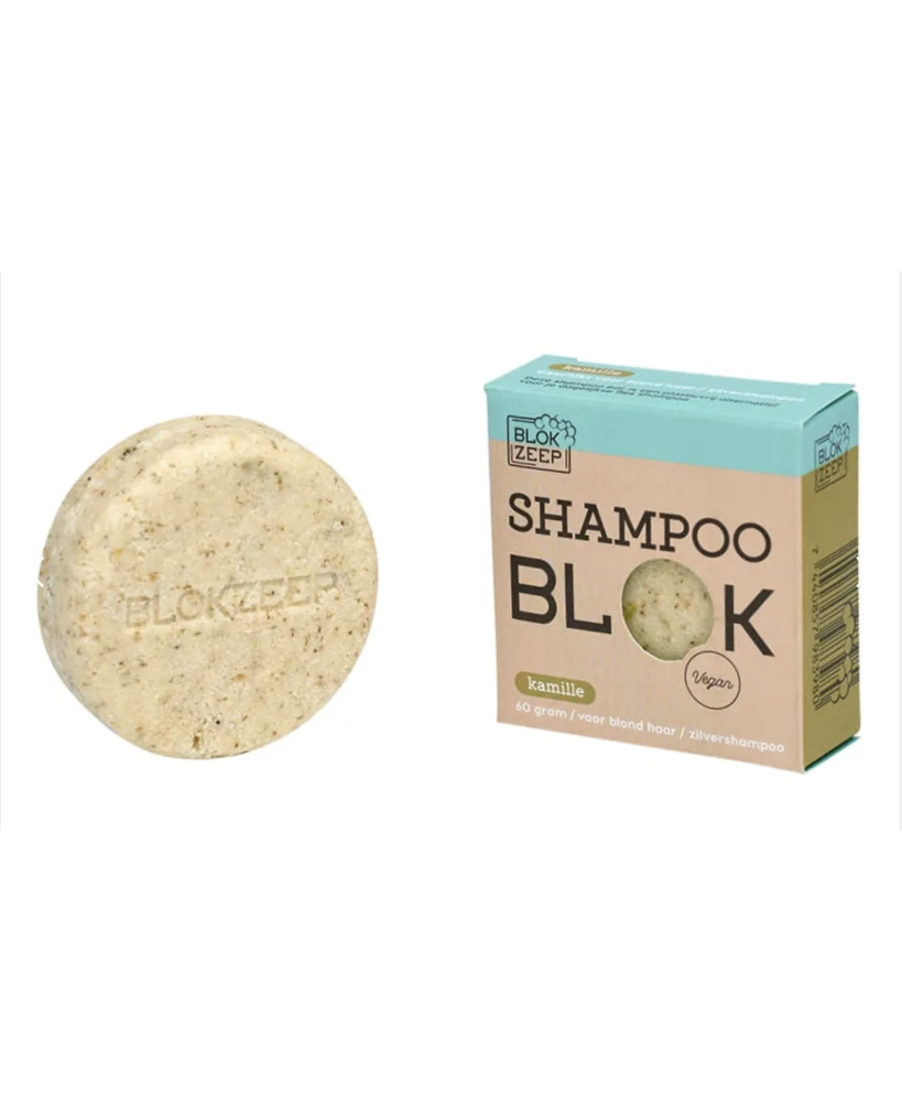 Shampoo Bar Kamille - voor blond haar - zilvershampoo - Blokzeep
