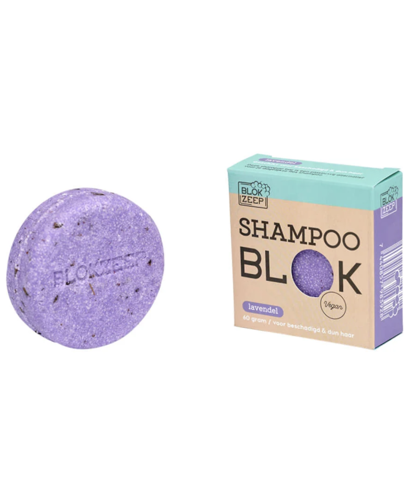 Shampoo Bar Lavendel - voor dun haar - Blokzeep