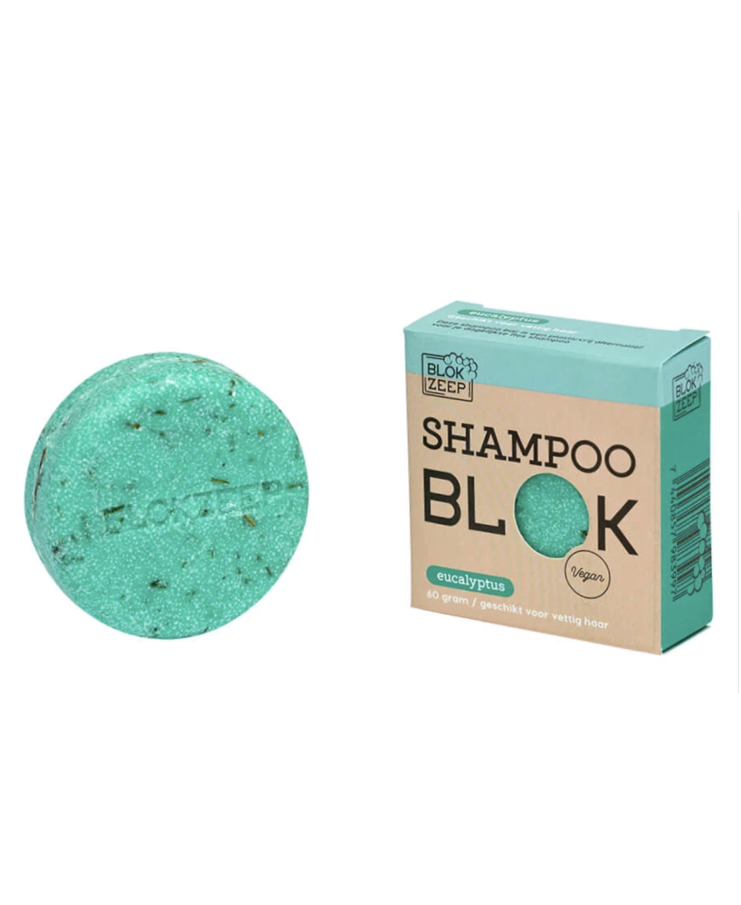Shampoo Bar Eucalyptus- vet haar - Blokzeep