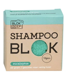 Shampoo Bar Eucalyptus- vet haar - Blokzeep