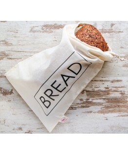 Bread bag met tekst “Bread” - Bag Again