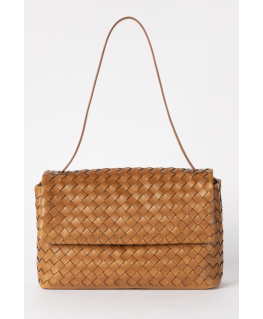 Kenzie - Cognac Woven Classic Leather - O My Bag