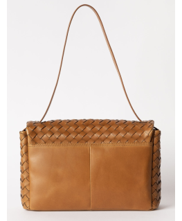 Kenzie - Cognac Woven Classic Leather - O My Bag