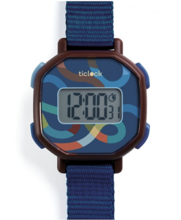 Ticlock horloge blue volute...
