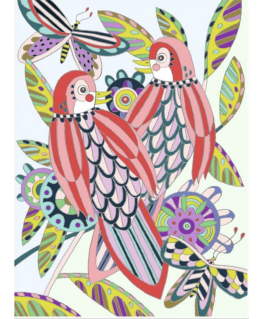 Coloring gallery birds 8-99j - Djeco