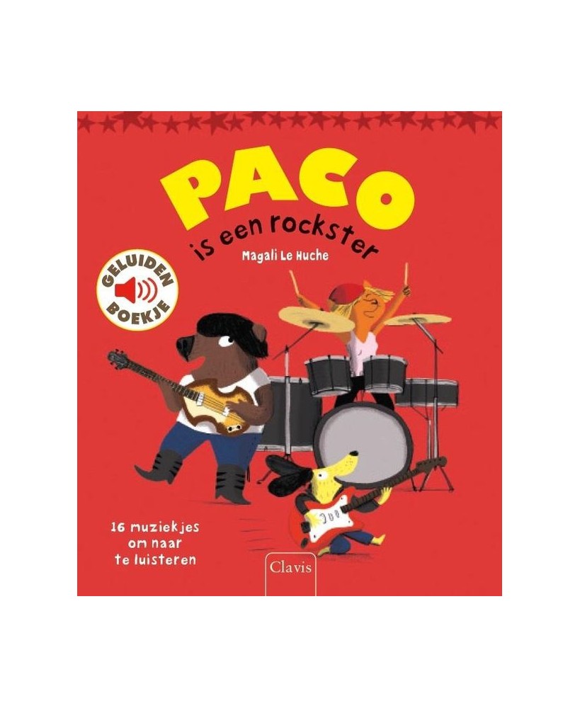 Geluidenboek Paco is een rockster - Clavis