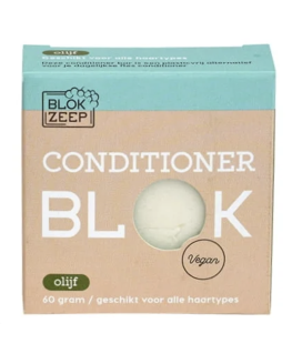 Conditioner Bar olijf  - alle haartypes - Blokzeep