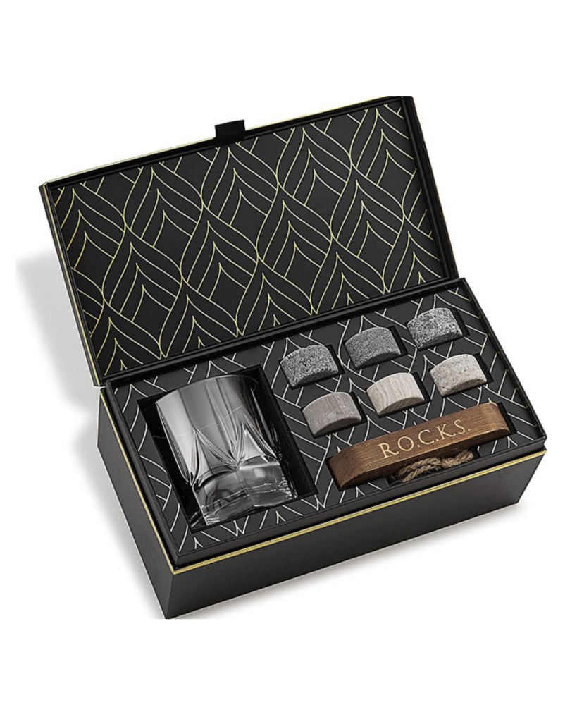 The Connoisseur's Set -Imperial Whiskey Glass Edition - Rocks whiskey chilling stones