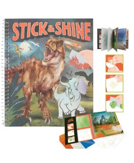 Dino World kleurboek Stick & Shine - TOPmodel
