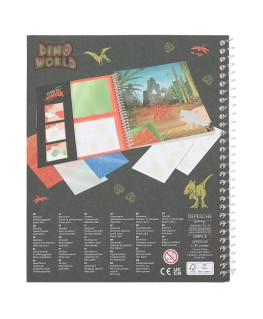 Dino World kleurboek Stick & Shine - TOPmodel