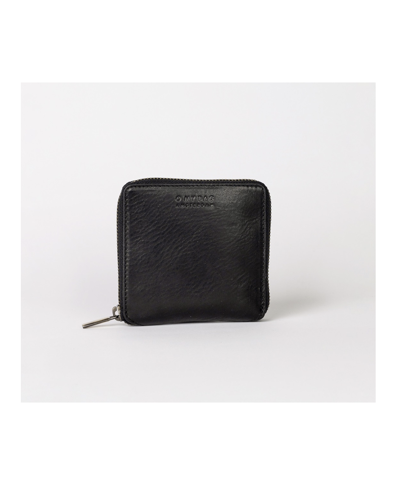 Sonny Square Wallet - black Stromboli Leather - O my bag