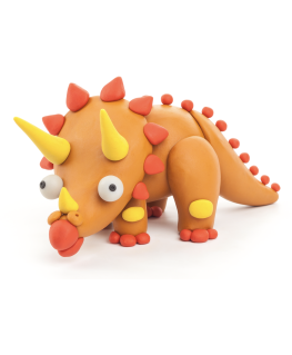 DIY pakket klei Triceratops - Hey Clay